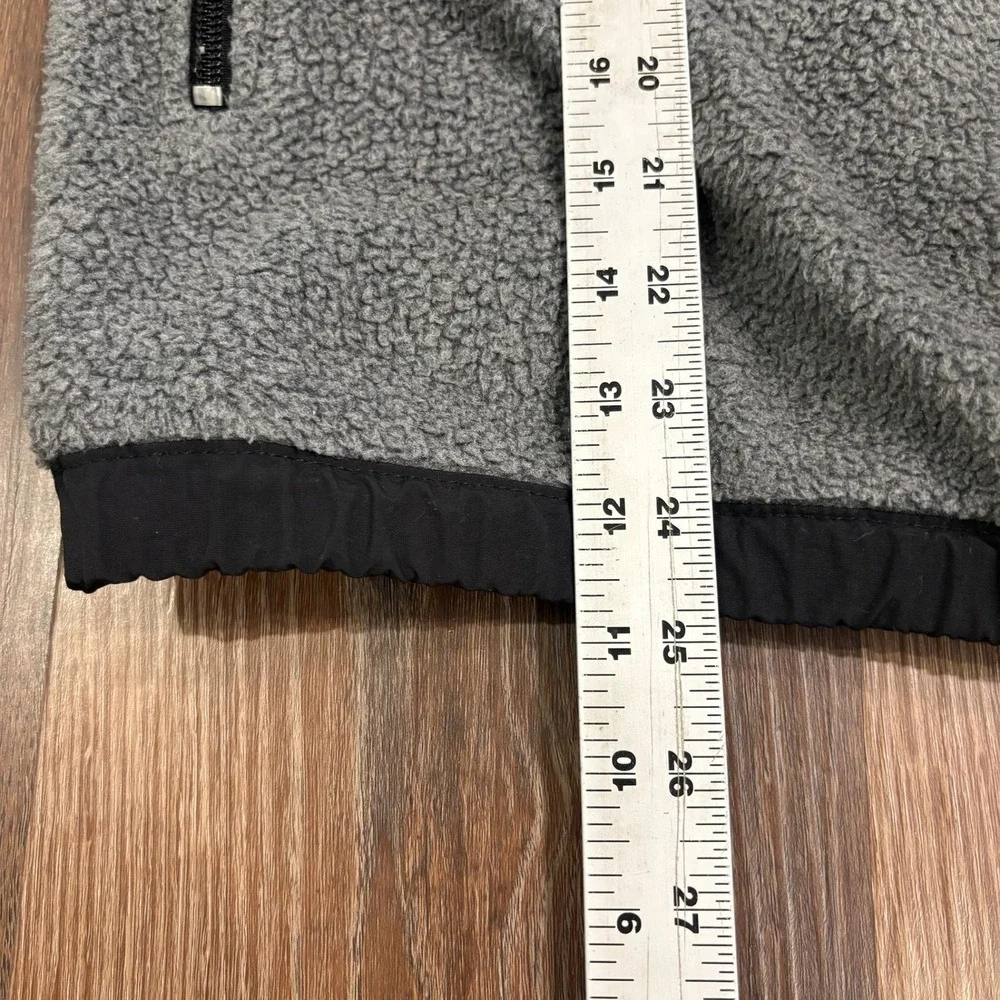 The North Face Boys Youth XL TG Denali Fleece Jacket‎ Full Zip Gray Black